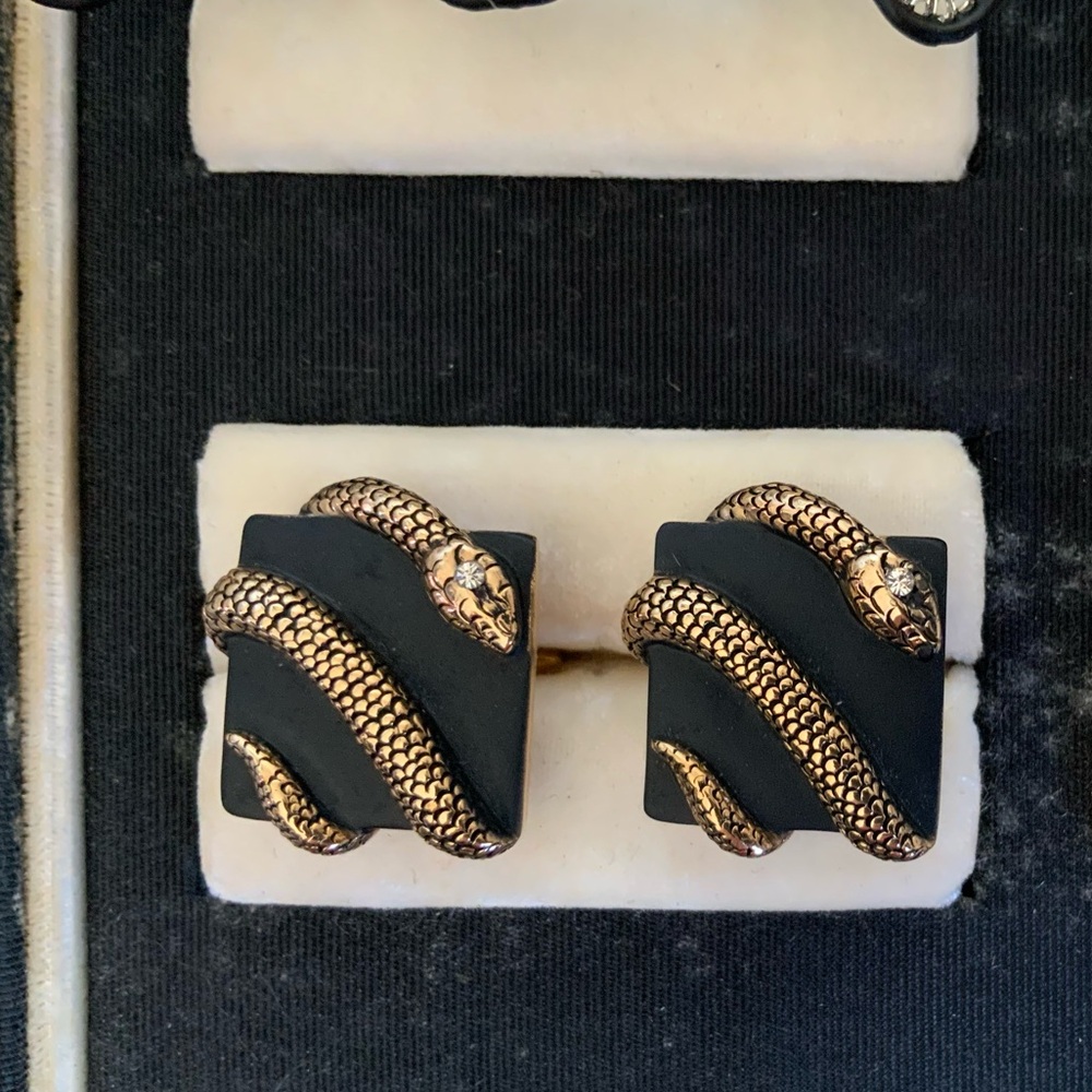 Vintage Swank 1950’s Snake Cuff Links